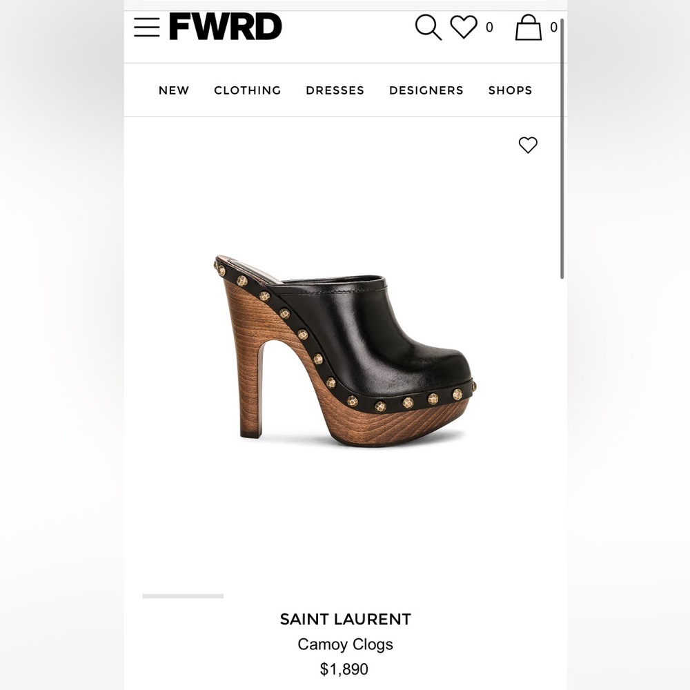 Saint Laurent Camoy Mules Nero 38.5